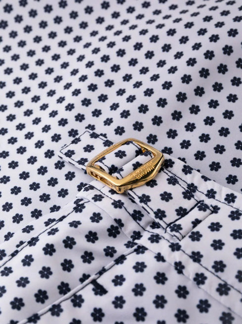 floral-print swim shorts